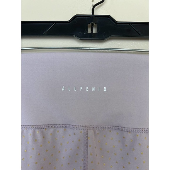 All Fenix Mini Star Print Legging M Twilight Blush 7/8 High Rise Gold Womens - Picture 8 of 12